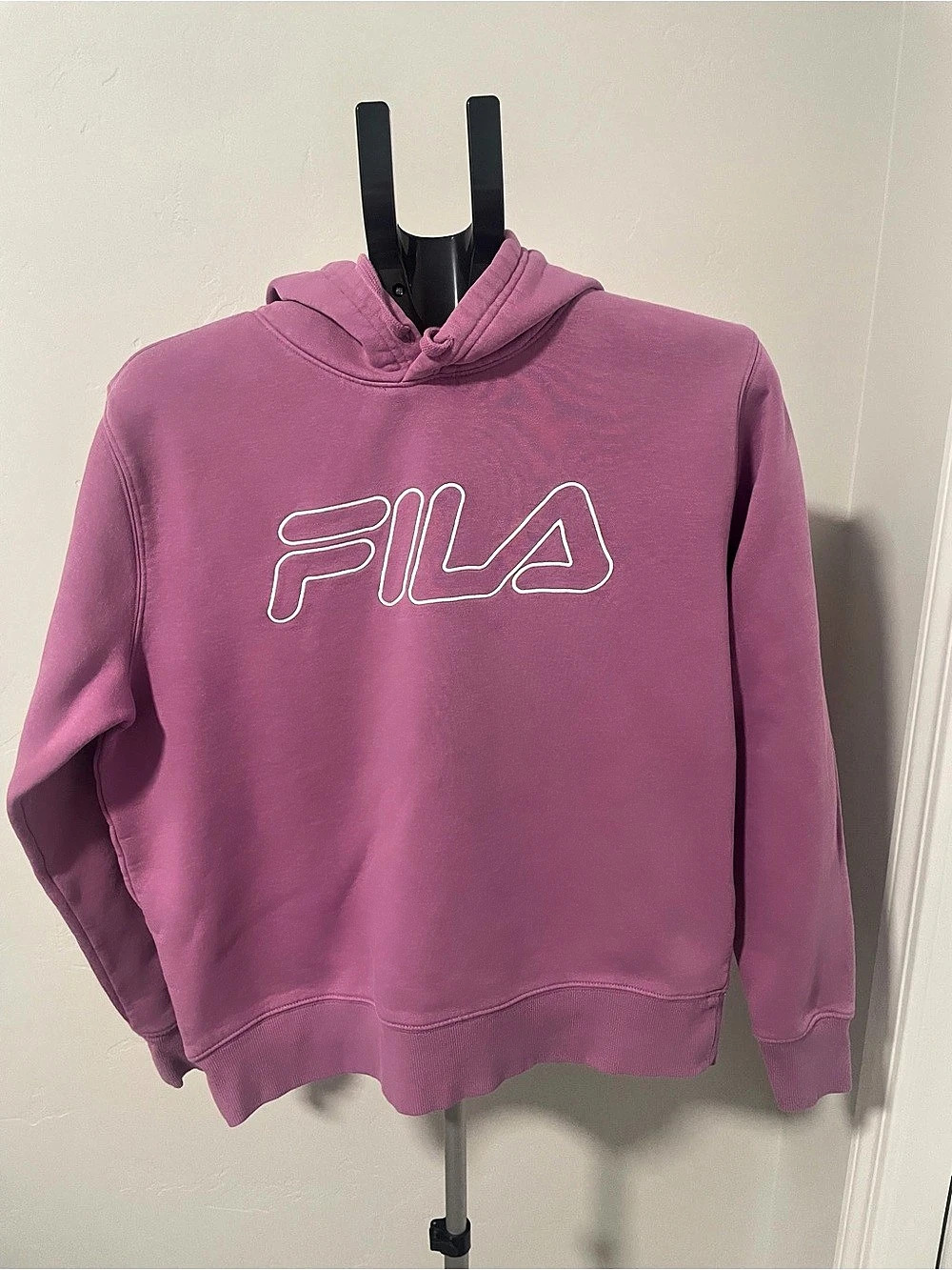 FILA Logo Hoodie in Pink Size Medium Like New